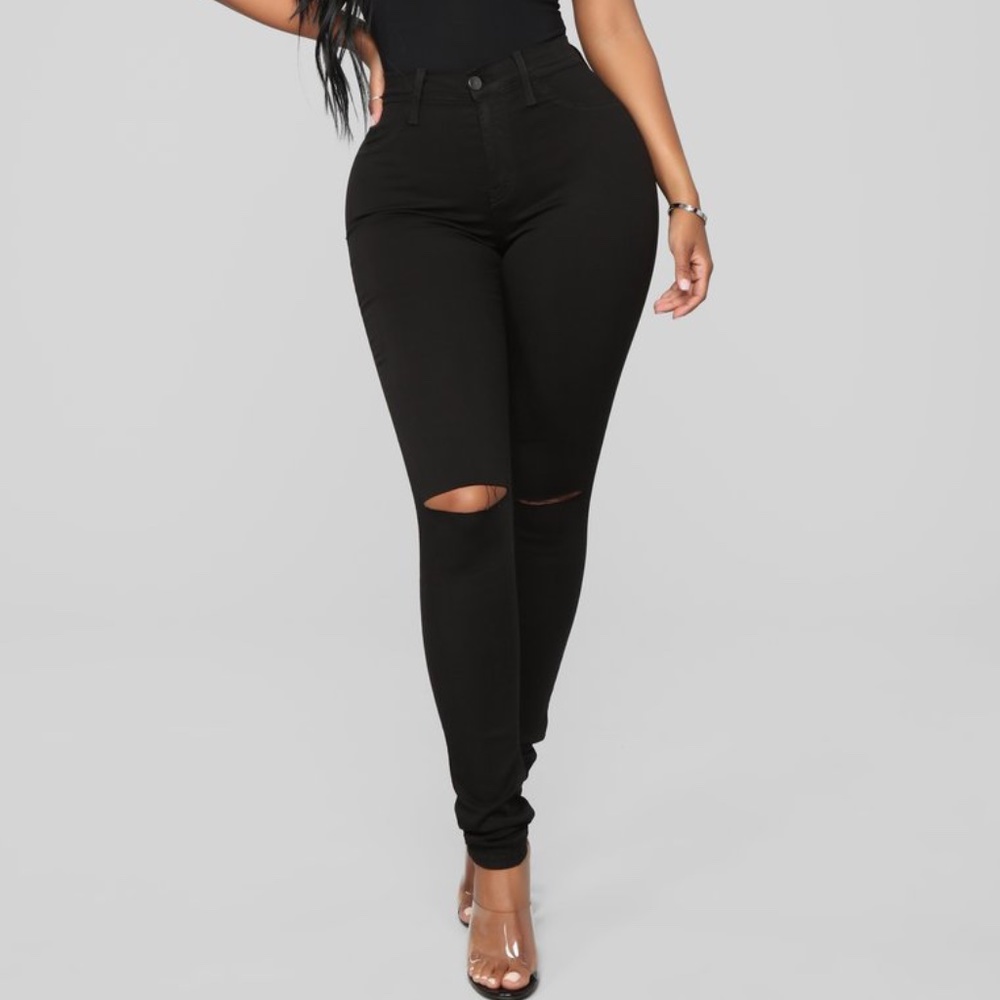 Fashion Nova Black Canopy Jeans